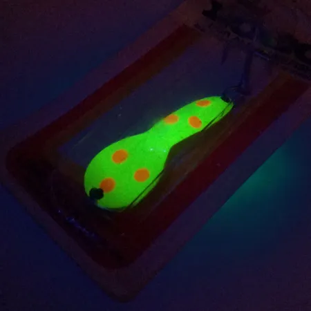 Luhr Jensen Loco 2 UV Vartiklė, Geltona/Raudona/Nikelis, 7g, UV, #10000