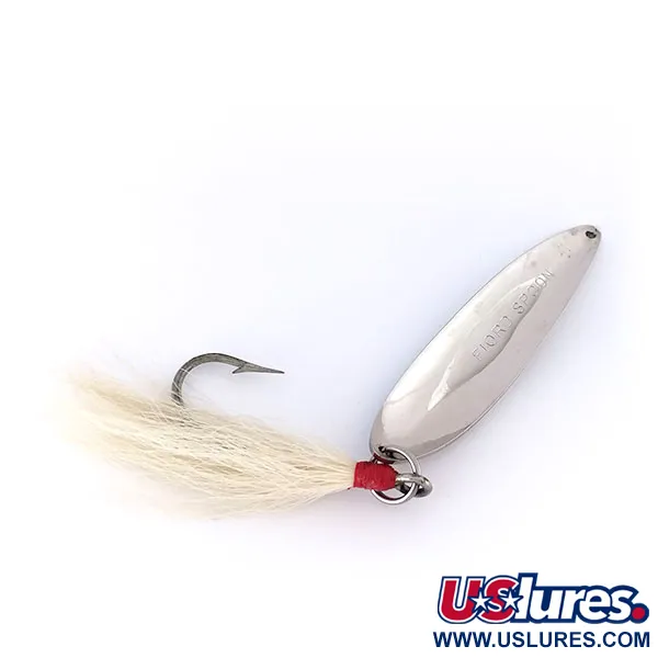 Acme Fiord Spoon Vartiklė, Nikelis / Mėlyna, 21g, Bucktail, #10007