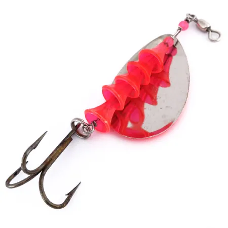 Luhr Jensen TEE Spoon 5 UV Blizgė, Nikelis / Oranžinė, 12g, UV, #10011