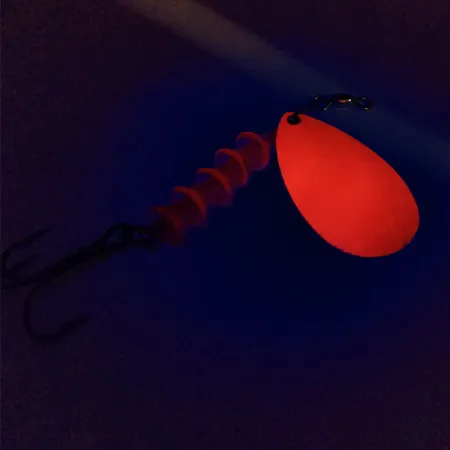 Luhr Jensen TEE Spoon 5 UV Blizgė, Nikelis / Oranžinė, 12g, UV, #10011