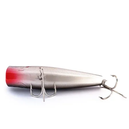 Bass Pro Shops XTS Popper, Antracitas Sidabras, 10,5g, Barškutis, #10016