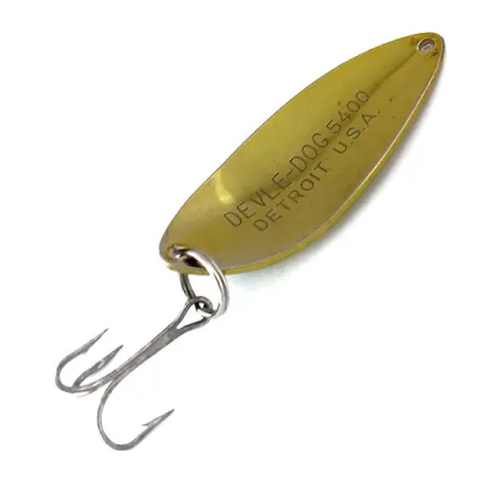 Dardevle Devle Dog 5400 Vartiklė, Auksinė / Žalia, 14g, Logo, #10054