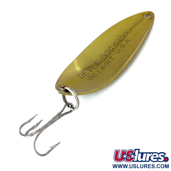 Dardevle Devle Dog 5400 Vartiklė, Auksinė / Žalia, 14g, Logo, #10054