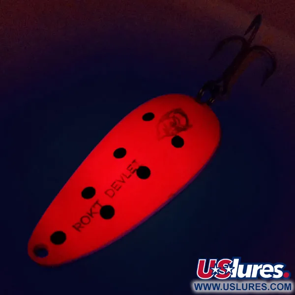 Eppinger Dardevle Rok't Devlet UV Blizgė, Raudona/Juoda/Nikelis, 35g, #10062