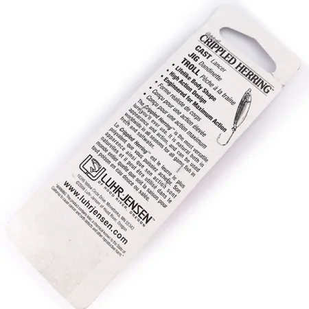 Luhr Jensen Crippled Herring Blizgė, Rausvas perlas, 42g, #10071