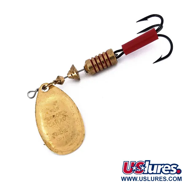 Mepps Aglia 3 Sukrė, Aukso, 7g, Raudona tūtelė, #10079