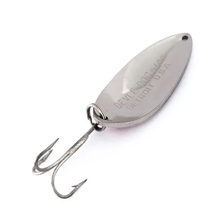 Dardevle Devle Dog Blizgė, Nikelis / Raudona, 18g, Vintage, #10104