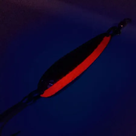 Luhr Jensen Krocodile Die #4 UV Blizgė, Žalvaris/Oranžinė, 14g, #10111