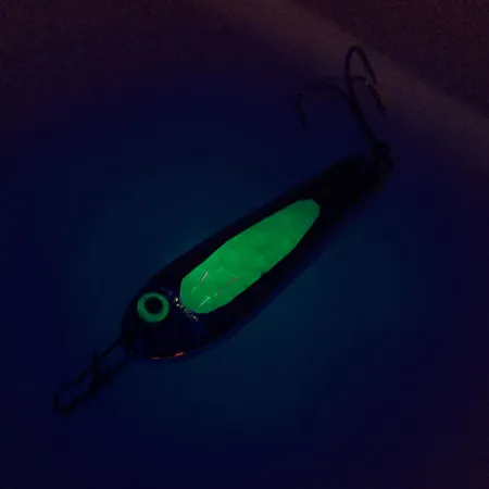 Bass Pro Shops Jigging Spoon, Nikelis / Žalia, 25g, Kalamas, #10113