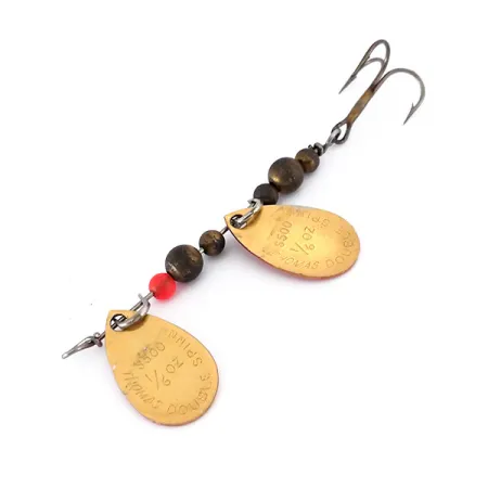 Thomas Double Spinn Dviejų lapelių sukrė, Auksinė / Raudona, 5g, #10133