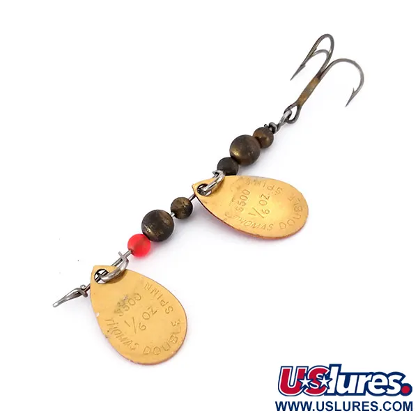 Thomas Double Spinn Dviejų lapelių sukrė, Auksinė / Raudona, 5g, #10133