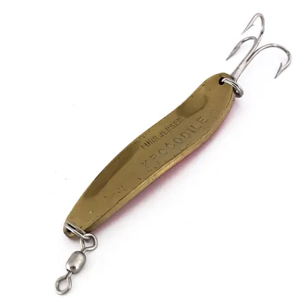 Luhr Jensen Krocodile Die #4 UV Blizgė, Auksinė/Oranžinė, 21g, UV, #10159