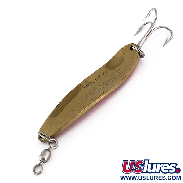 Luhr Jensen Krocodile Die #4 UV Blizgė, Auksinė/Oranžinė, 21g, UV, #10159