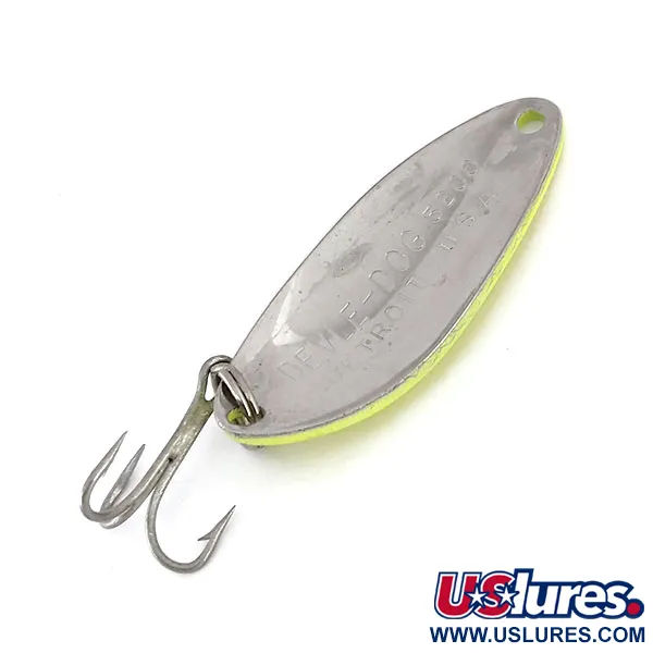 Eppinger Dardevle Devle Dog 5200 UV Blizgė, Geltona/Raud/Nik, 7g, #10162