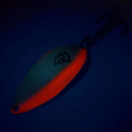 Eppinger Dardevle Devle Dog Blizgė, Balta/Oranžinė/Nikelis, 18g #10166