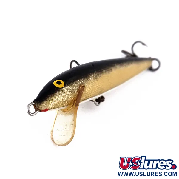 Rapala Original Floater F9 Vobleris, G (Gold), 4g, Balsa, #10171