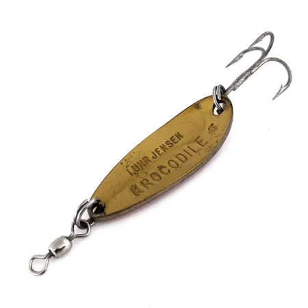 Luhr Jensen Krocodile Blisgė, Kaltas žalvaris/Oranžinė, 9g, #10184