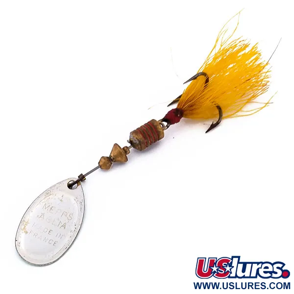 Mepps Aglia 2 dressed Sukrė, Žalia Metalic, 4,7g, Trišakis, #10197