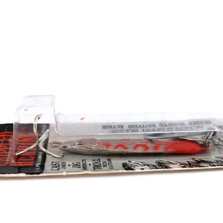 Luhr Jensen Crippled Herring Blizgė, Fire Red, 21g, Lapelis, #10235