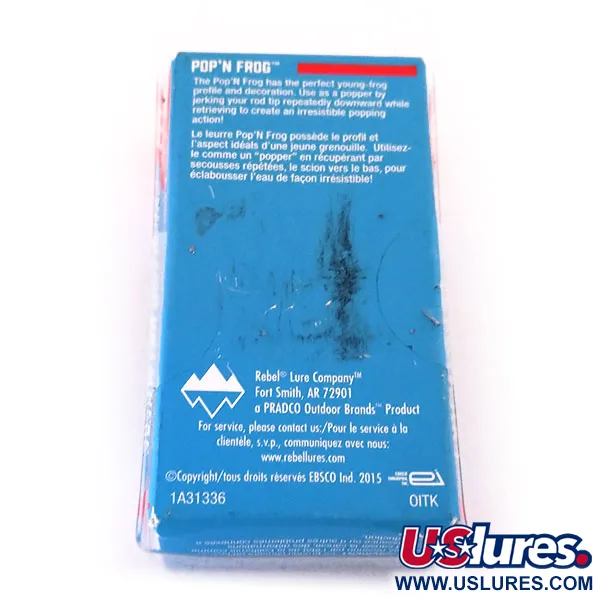 Rebel Pop'N Frog Poperis, Žalia Varlė, 7g, Įdubusi Burna, #10286