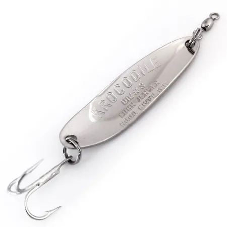 Luhr Jensen Krocodile Die #3 Blisgė, Nikelis/Žalia, 10g, Giluminė, #10297