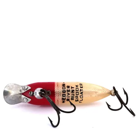 Heddon Floating River Runt Spook Vobleris, Raudona / Balta, #10313
