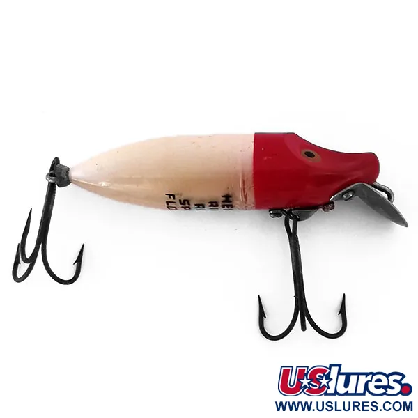 Heddon Floating River Runt Spook Vobleris, Raudona / Balta, #10313