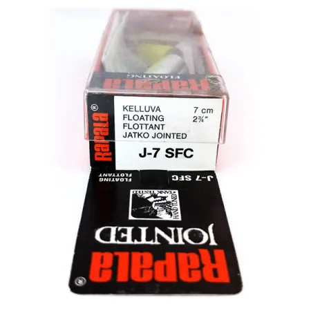 Rapala Jointed J-7 Vobleris, SFC, 4g, Hand-Tuned, #10317