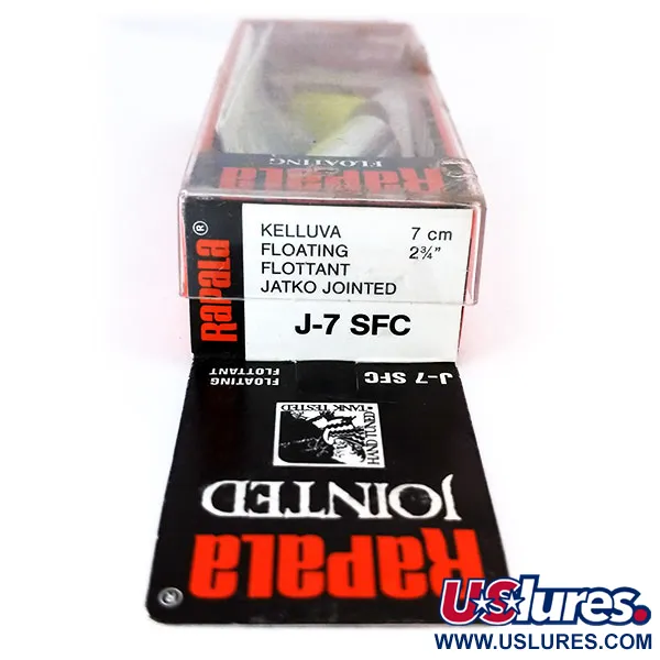 Rapala Jointed J-7 Vobleris, SFC, 4g, Hand-Tuned, #10317