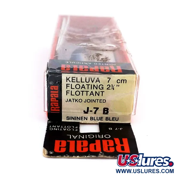 Rapala Jointed J-7 Vobleris, B (Blue), 4g, Nariuotasis, #10318