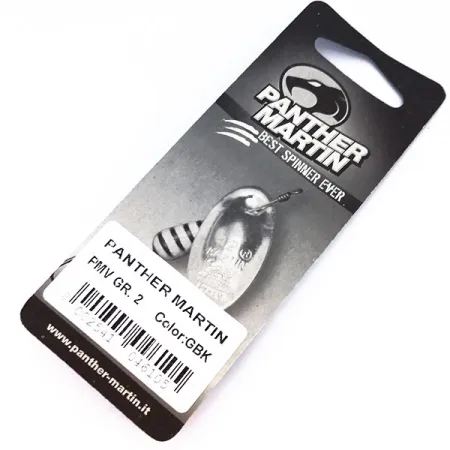Panther Martin 2 Sukriukė, Auksinė / Juoda, 2.5g, Ašis per lapelį, #10328