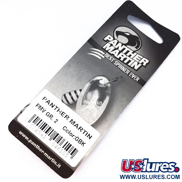 Panther Martin 2 Sukriukė, Auksinė / Juoda, 2.5g, Ašis per lapelį, #10328