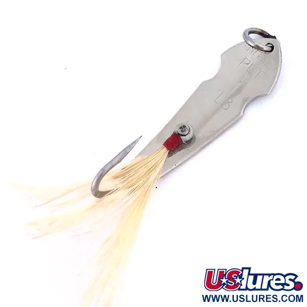 Tony Accetta Pet Spoon 13 Blizgė, Nikelis, 5g, Bucktail, #10335