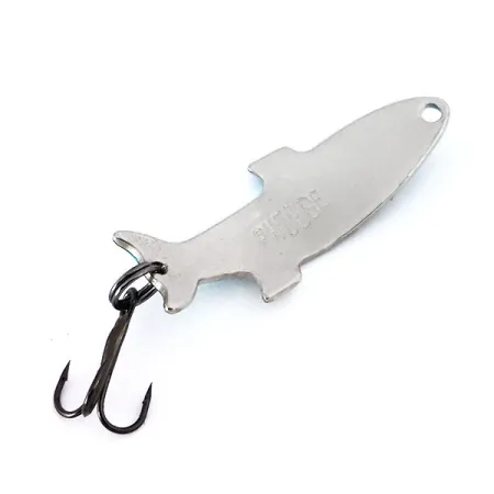 Acme Phoebe Blizgė, Nikelis / Mėlyna, 4g, Žuvies siluetas, #10352