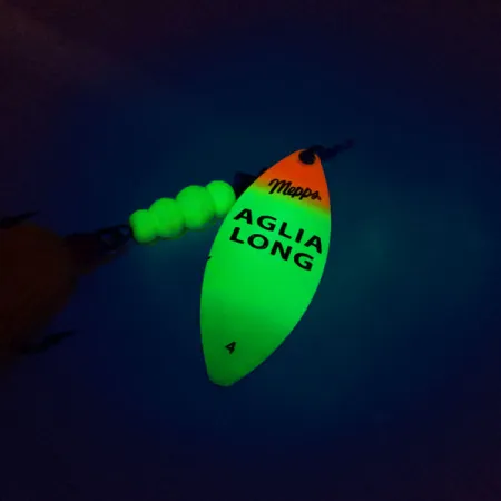 Mepps Aglia Long 4 Dressed Sukrė, Fluo, 17g, Bucktail, #10380