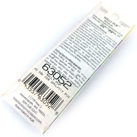 Mack's Lure Wally Pop Sistemėlė, Purpurinė/Geltona, 2g, Smile Blade, #10382