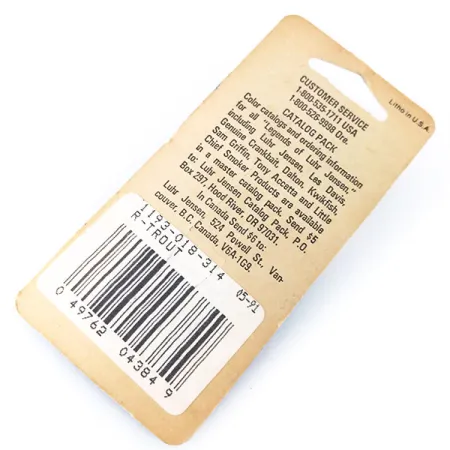 Luhr Jensen Hus-lure Vartiklė, Upėtakis/Niklis, 4g, #10383