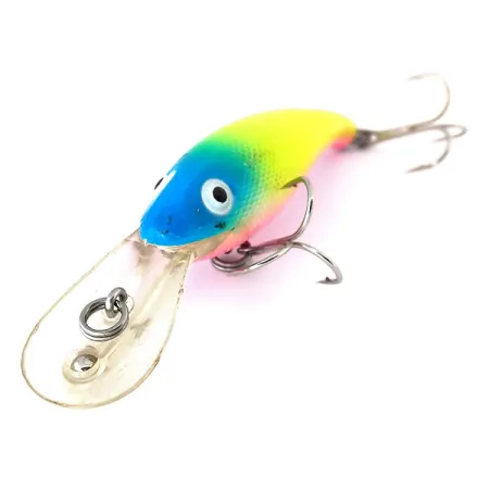 Cotton Cordell Wally Diver Vobleris, Rainbow, 14g, Glow, #10397
