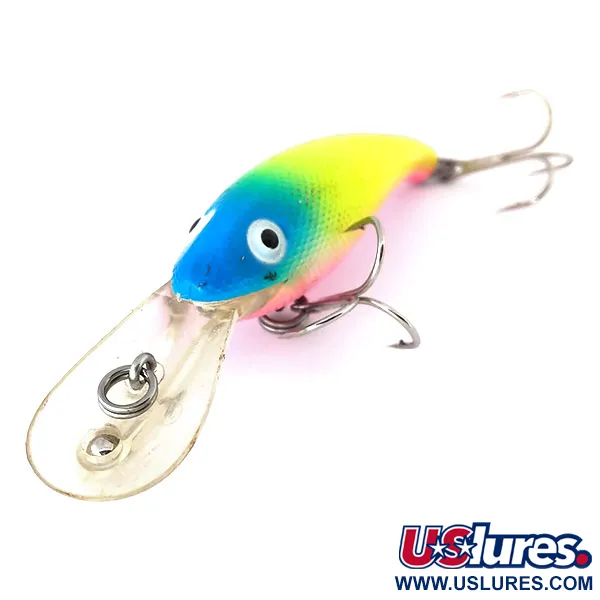 Cotton Cordell Wally Diver Vobleris, Rainbow, 14g, Glow, #10397