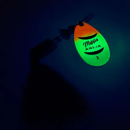 Mepps Aglia 3 dressed Fluo UV Sukriukė, Fluo, 7.3g, UV danga, #10431