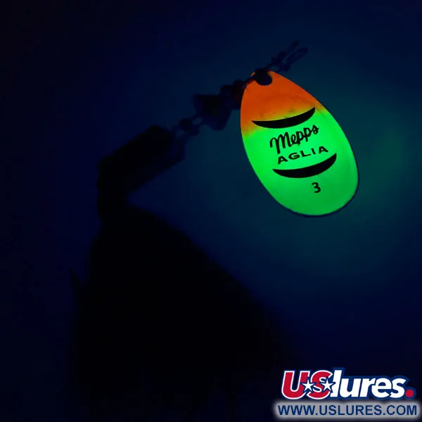 Mepps Aglia 3 dressed Fluo UV Sukriukė, Fluo, 7.3g, UV danga, #10431
