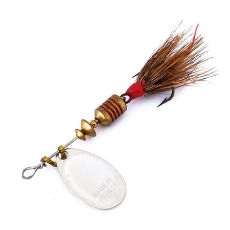 Mepps Aglia 1 Dressed Sukpė, Juoda / Balta, 3.5g, Puoštas kablys, #10433