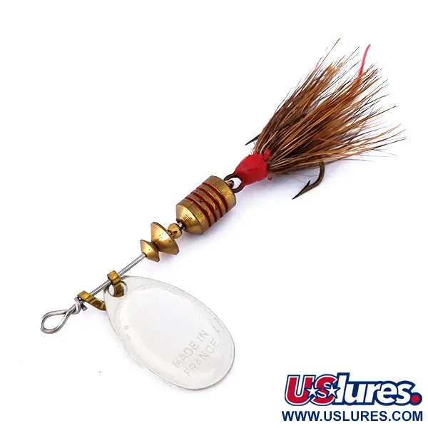 Mepps Aglia 1 Dressed Sukpė, Juoda / Balta, 3.5g, Puoštas kablys, #10433