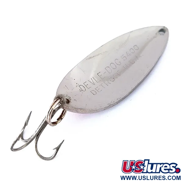 Dardevle Devle Dog 5400 blizgė, Nikelis / Raudona, 18g, Detroit, #10451