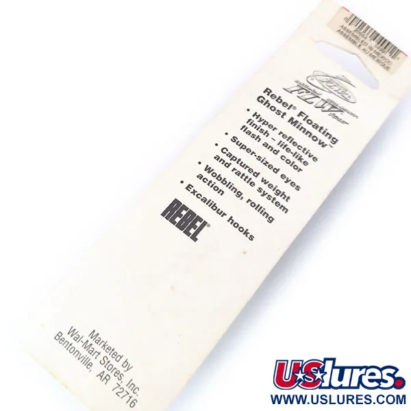 Rebel Excalibur Ghost Minnow, Rainbow Trout, 7g, Plūstantis, #10532