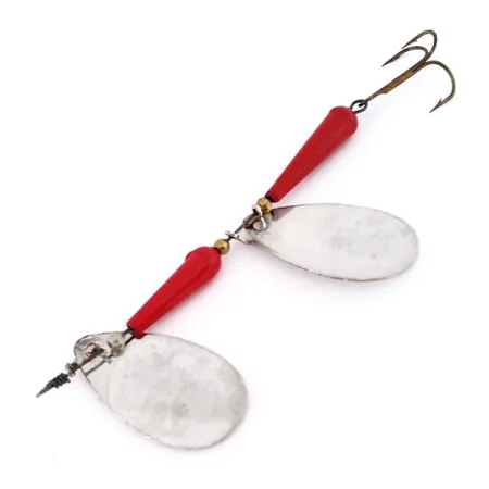 Panther Martin Simplex Tandem Sukriukė, Nikelis/Raudona, 14g, Dviguba, #10546