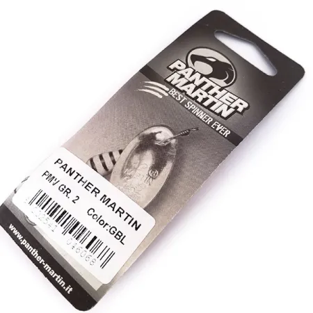 Panther Martin 2 Con Punti Sukriukė, Auksas / Mėlyna, 2.5g, Taškai, #10550