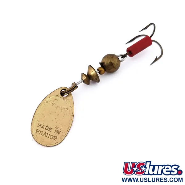 Mepps Aglia 0 Sukrė, Žalvaris, 2,5g, Raudona mova, #10558