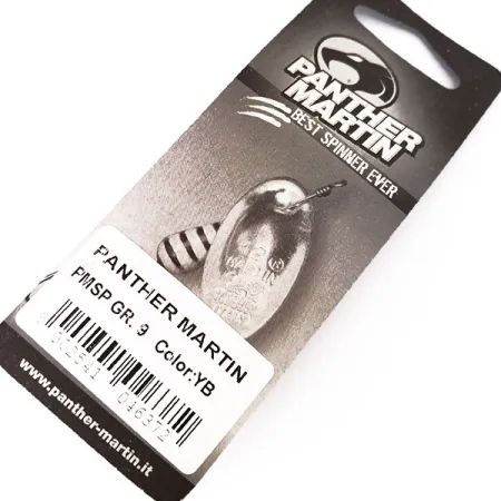 Panther Martin 9 Con Punti Sukriukė, Juoda / Geltona, 9g, In-line, #10563