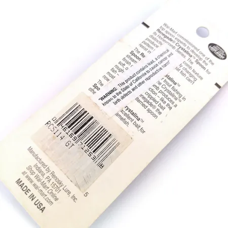 Renegade Crystalina Spoon Blizgė, Golden Fish, 11g, Korio tekstūra, #10579